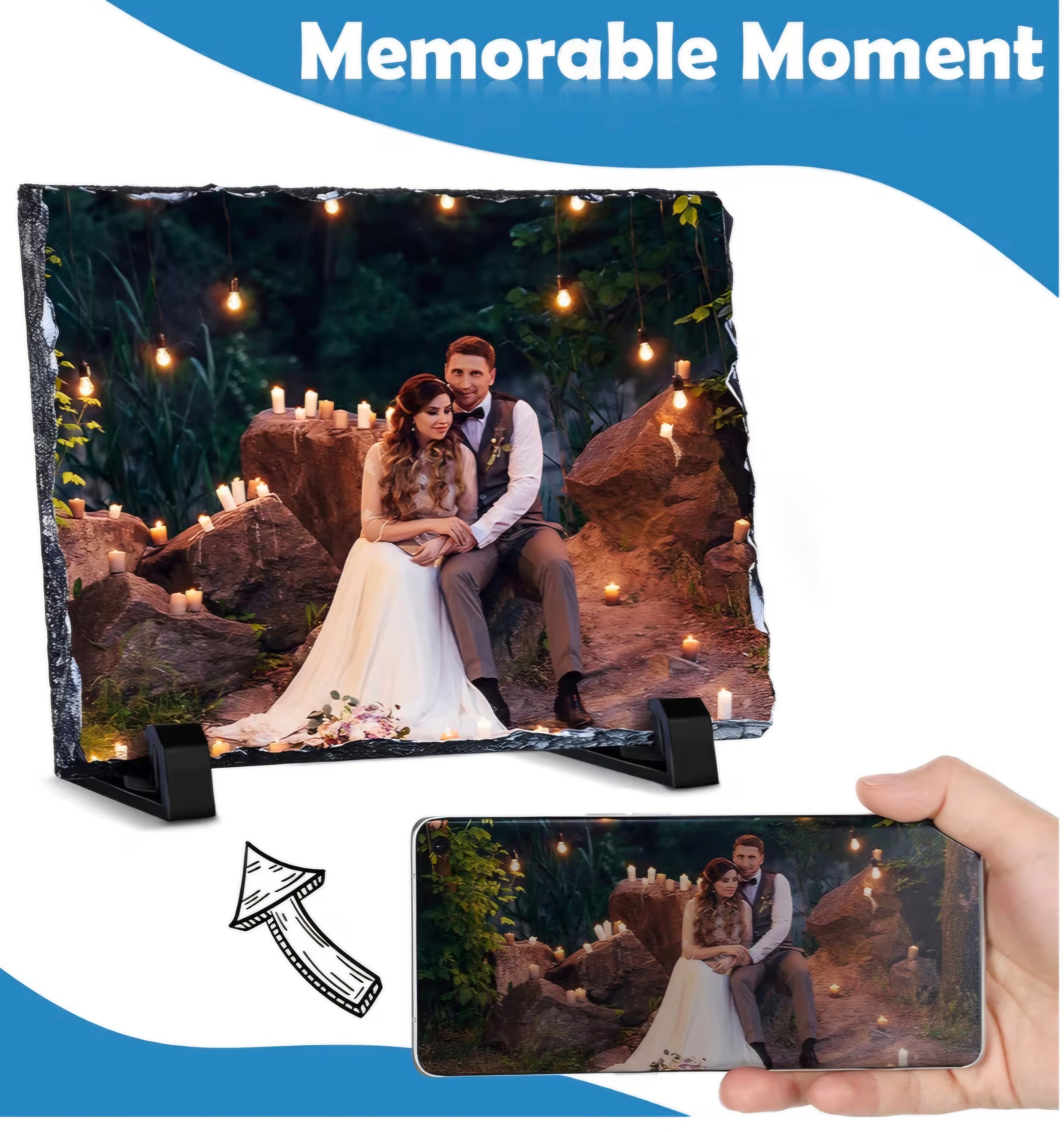 Slate Rock Stone / Photo Frame