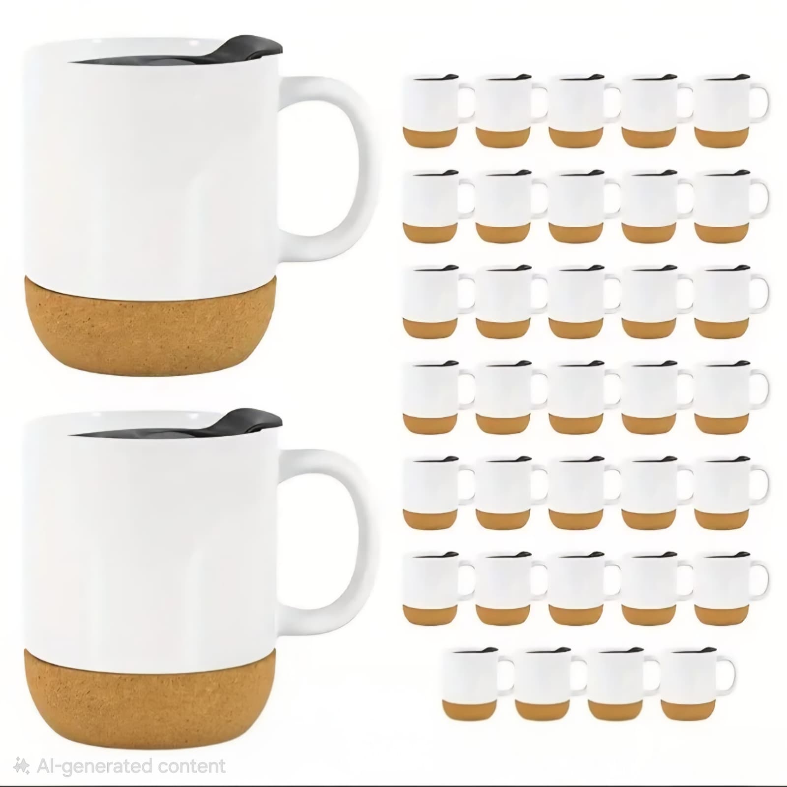 The Luxe Cork-Bottom Custom Mug