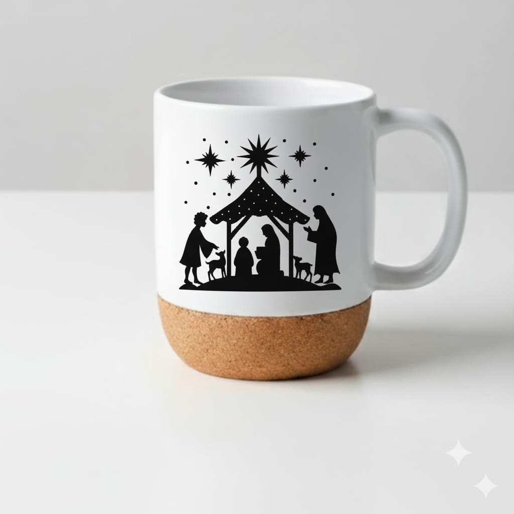 The Luxe Cork-Bottom Custom Mug