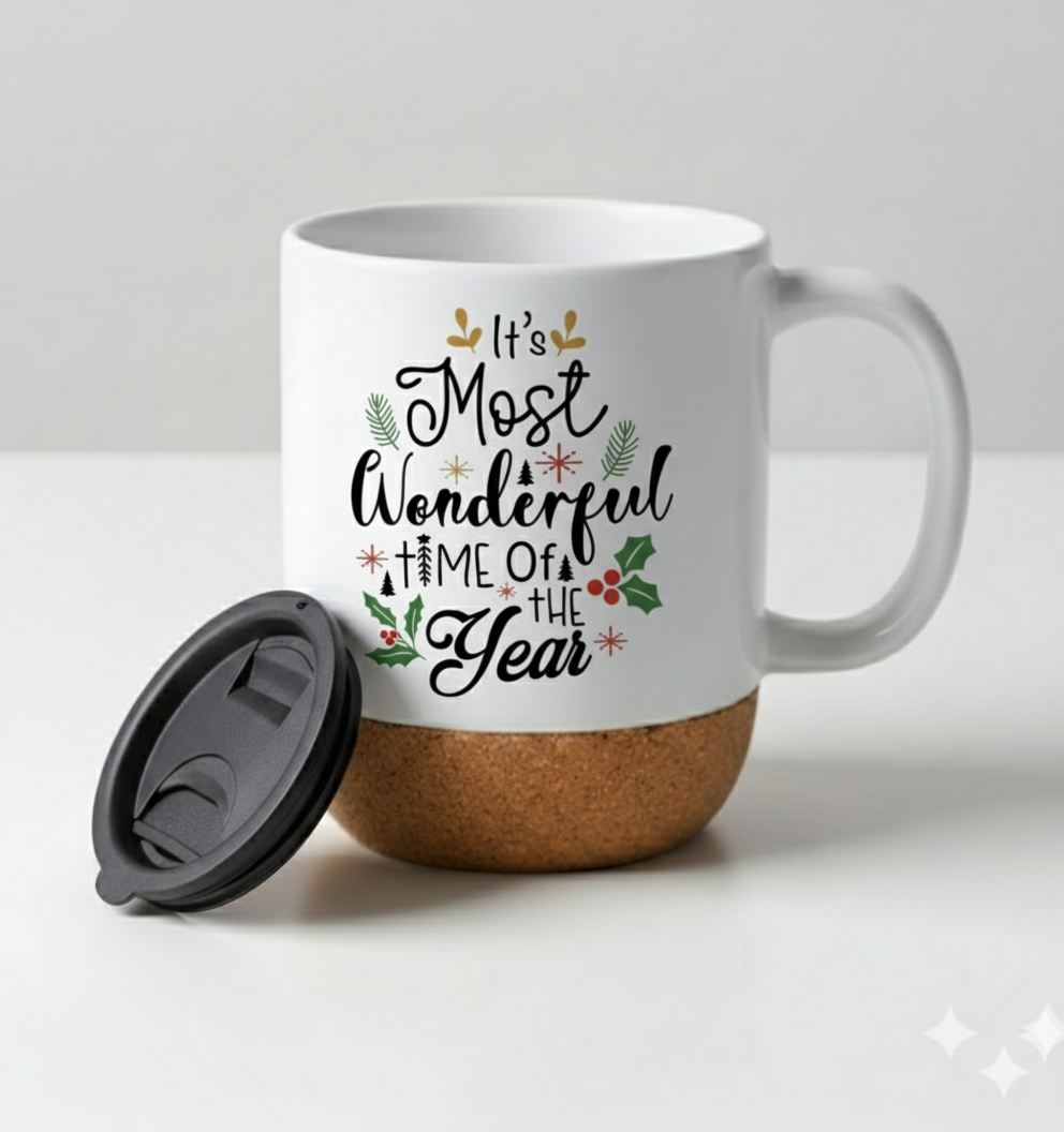 The Luxe Cork-Bottom Custom Mug