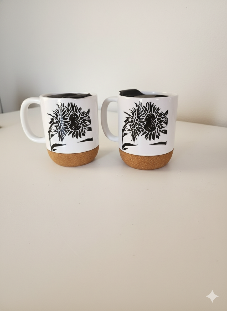 The Luxe Cork-Bottom Custom Mug